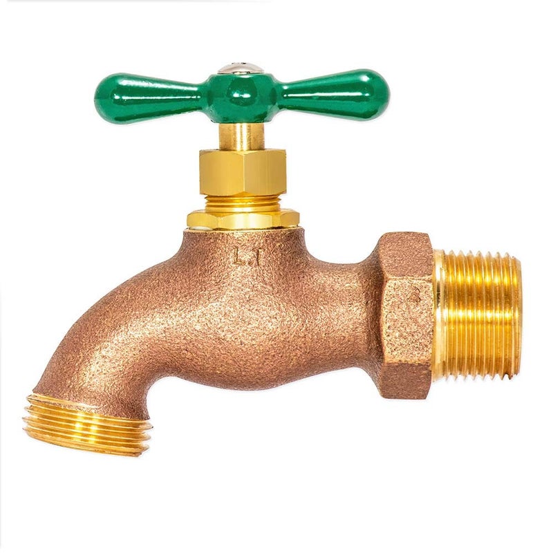 Eastman Heavy-Pattern Hose Bibb, 3/4 Inch MIP Connection x 3/4 Inch MHT Connection, Brass Plumbing Fitting, 48629 - Image 4